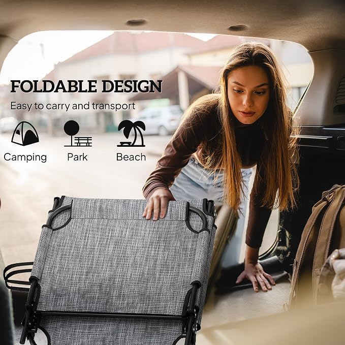 Outsunny Folding Chaise Lounge - Image 5