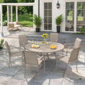 VICLLAX 7 Pieces Patio Outdoor Dining Set by HOME