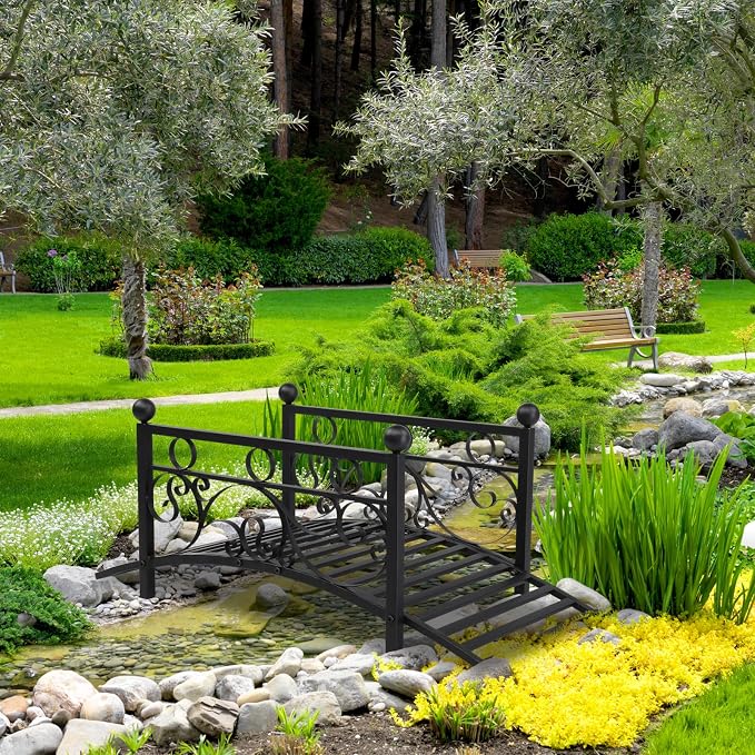3.3 FT Metal Garden Bridge - Image 7