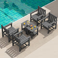 SEWRWALL Patio Furniture Set, HDPE Material All Weather Use Adirondack Chair Set by SERWALL