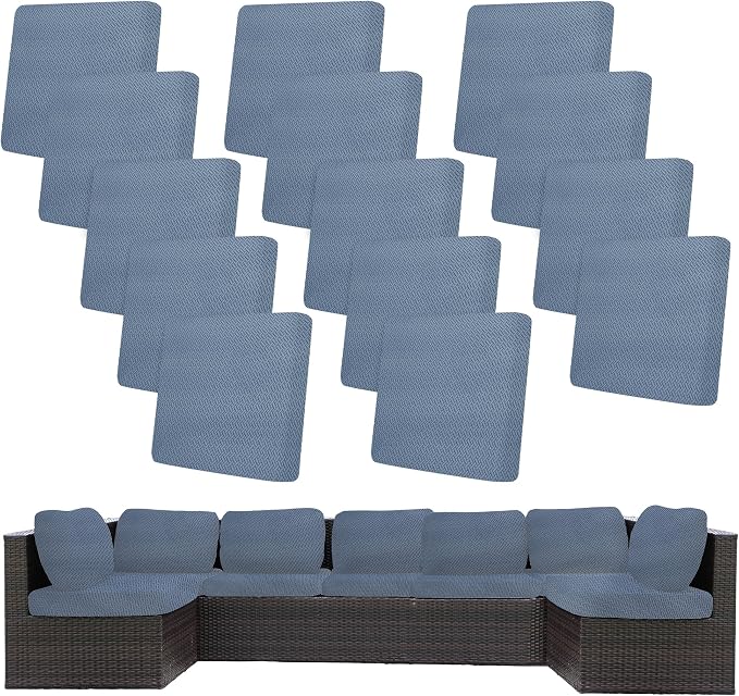 14Pcs Stretch Patio Cushion Covers, Outdoor Couch Covers Replacement, Outdoor by BIETYONE
