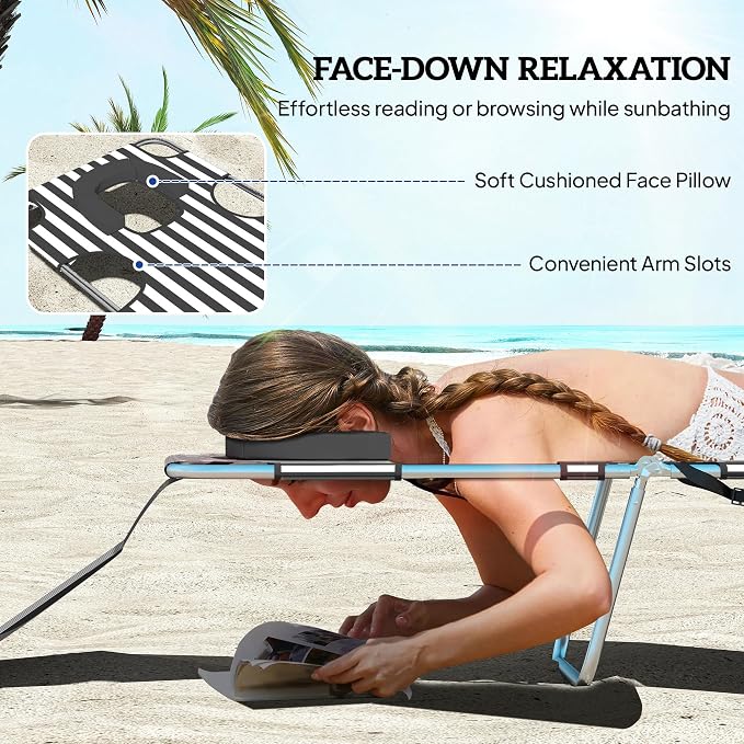 Outsunny Chaise Lounge Chair Outdoor - Image 5