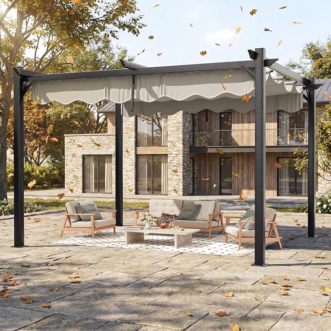 Polar Aurora 10'x12' Outdoor Pergola - Image 6
