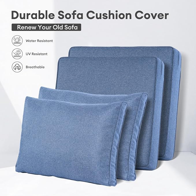 ovios Patio Cushion Covers, Waterproof Cushion Cover - Image 3