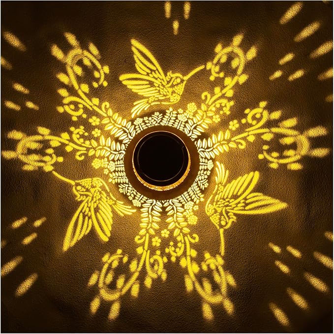 Hummingbird Solar Lanterns Outdoor Waterproof Hanging Solar Lights Hummingbird - Image 2
