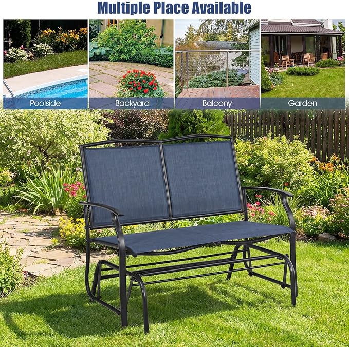 Giantex Outdoor Glider Bench, Patio Glider Bench - Image 6