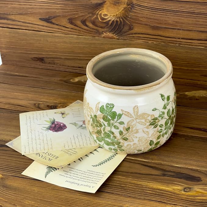 Flower Pot, Vintage Ceramic Pot - Image 7
