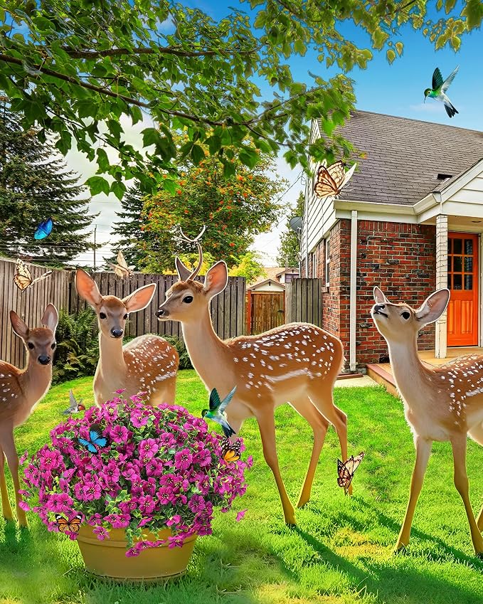 Artificial Flowers for Outdoors Faux Outside Plants Spring Summer Decorations - Image 2