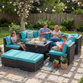NICESOUL Big Size 9 Piece Patio Furniture Set by NICESOUL