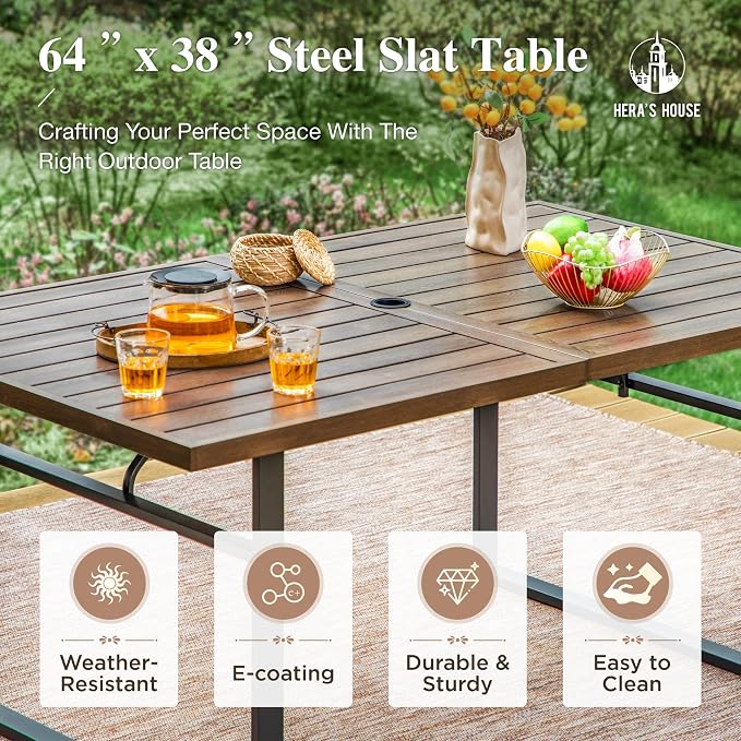 HERA'S HOUSE 7 Piece Patio Dining Set - Image 7