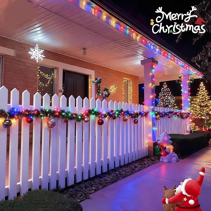 Solar String Lights Outdoor, 115 Ft 300 LED Solar Christmas Lights - Image 5