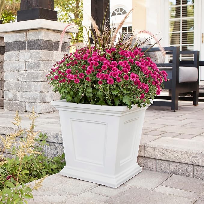 Mayne Fairfield 16-Inch Square Planter – Self-Watering, Weather-Resistant - Image 7