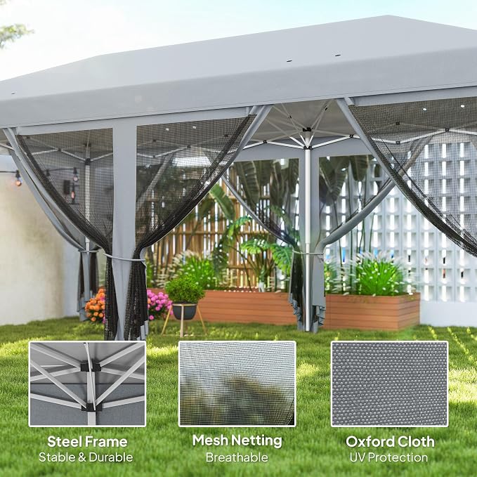 Outsunny 10' x 20' Pop Up Canopy Tent - Image 3