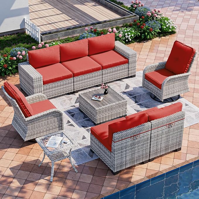 9-Piece Outdoor Patio Furniture Set by MuphyersPatioFurniture
