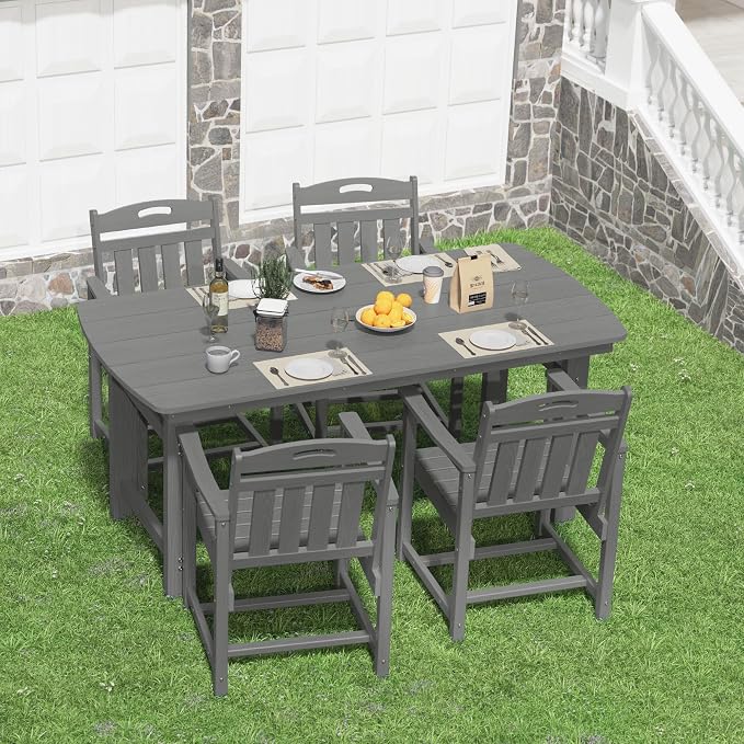 HDPE Outdoor Patio Dining Set - Image 8