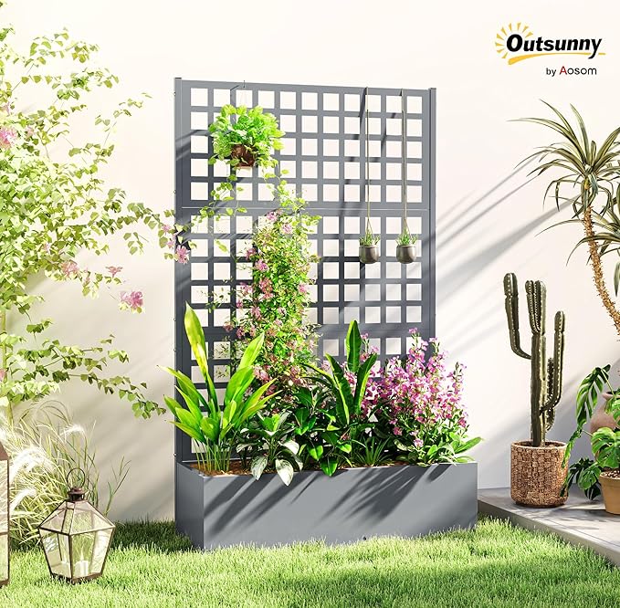 Outsunny Galvanized Raised Garden Bed - Image 2