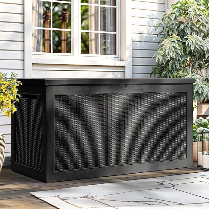 YITAHOME 260 Gallon XXL Large Deck Box, Outdoor Resin Storage Box, Lockable - Image 5