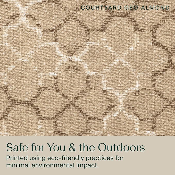Honeycomb Outdoor Heritage Chaise 21.5 x 70, Courtyard Geo Chaise Lounge Cushion - Image 7