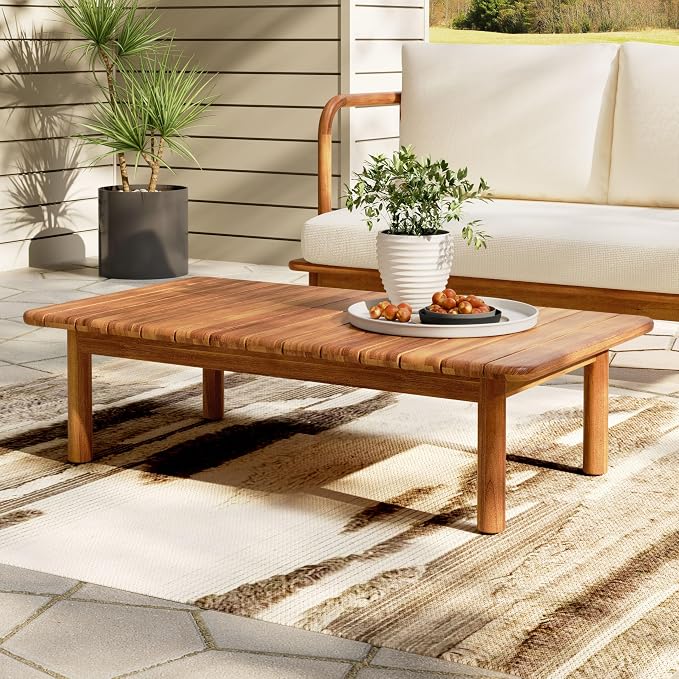 Christopher Knight Home Canape Acacia Wood Outdoor Coffee Table, Modern Coffee by ChristopherKnightHome