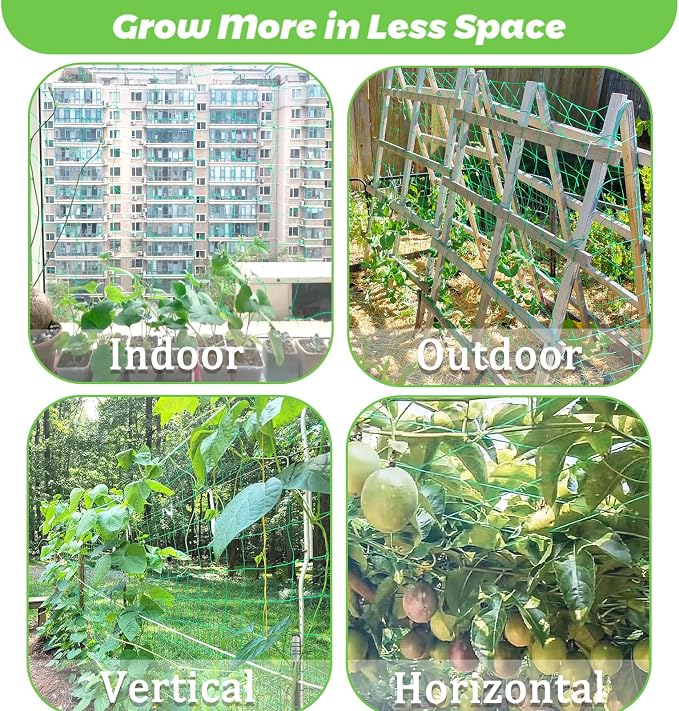 6.5x10FT Plant Trellis Netting, Garden Climbing Grow Net Heavy Duty Polyester - Image 7