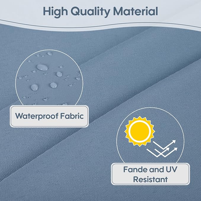 Only choice Outdoor Chaise Lounge Cushion Set of 2, Replacement Seat Cushion - Image 5