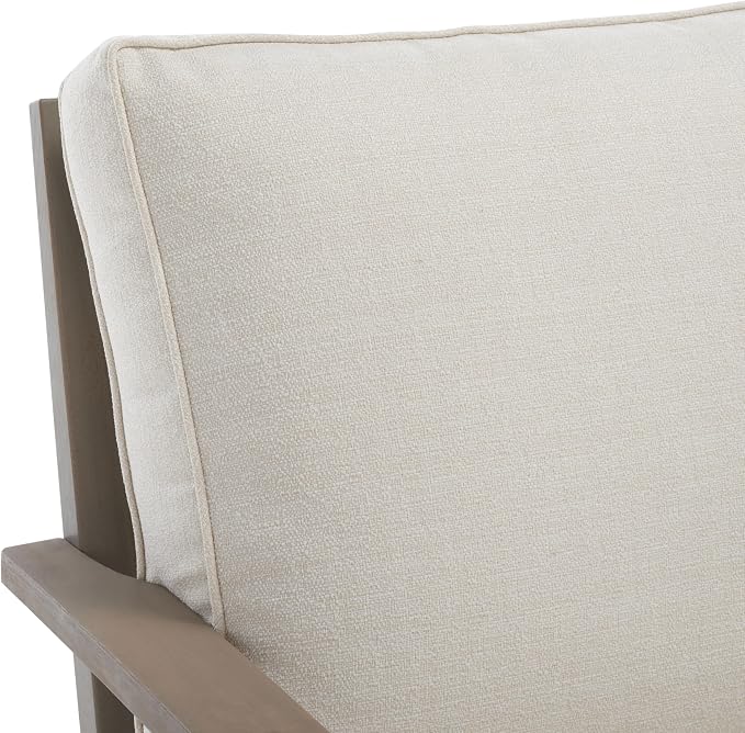 SAFAVIEH Outdoor Couture Collection Martinique Light Grey/Beige Solid Wood - Image 10
