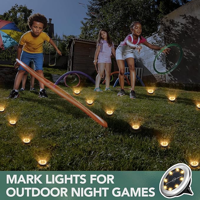 SOLPEX Mini Solar Ground Lights, 20 Pack Solar Lights Outdoor Waterproof - Image 6