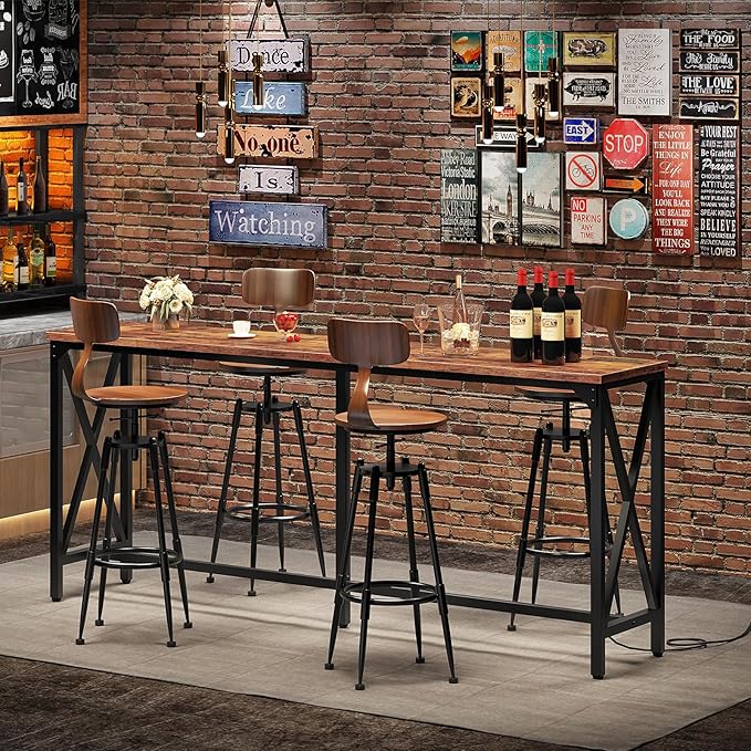 70.9'' Bar Table, Kitchen Dining Table - Image 3