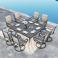 Sophia & William Patio Furniture Set Large Square Dining Table by SophiaWilliam