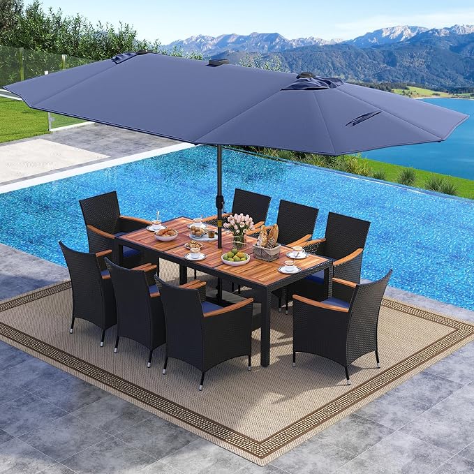 Tangkula 11 Pieces Patio Dining Set - Image 3