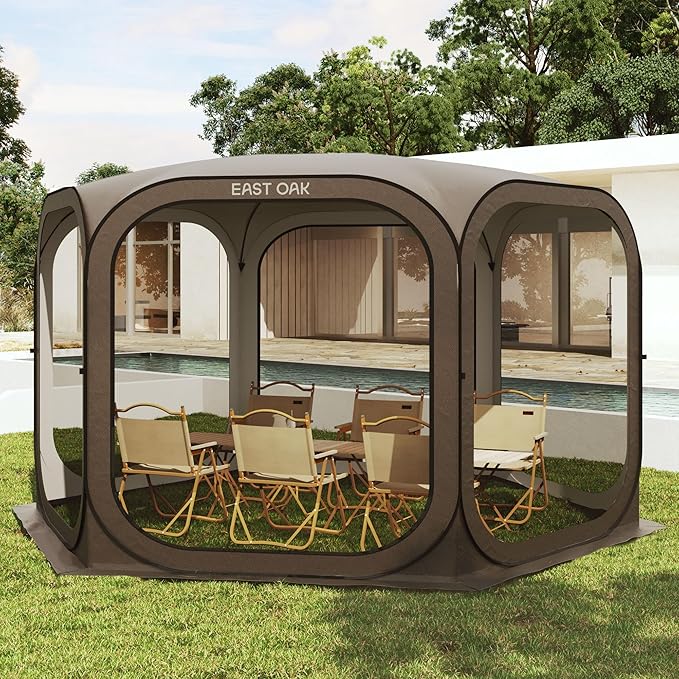 East Oak Screen House Tent Pop-Up, Portable Screen Room Canopy Instant Screen by EASTOAK