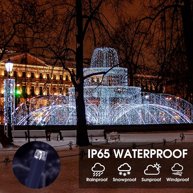 Solar String Lights Outdoor, 2 Pack 79FT 200 LED Waterproof Solar Christmas - Image 4