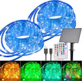 99FT Solar Rope Lights Outdoor Waterproof, 300 LED String Light USB & Solar by Nazuwke