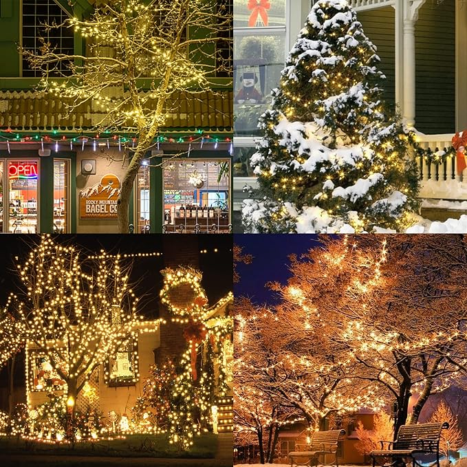 WATERGLIDE Extra Long 328 FT Fairy String Lights, 1000 LED Outdoor Green Wire - Image 2