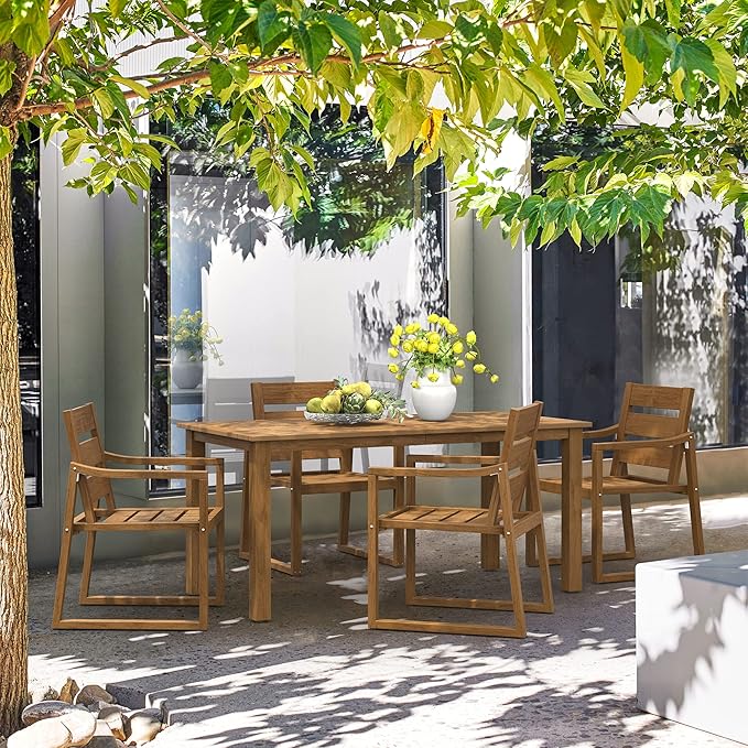Patio Table and Chairs Set, HDPS 5-Piece Outdoor Dining Set, Patio Furniture - Image 2