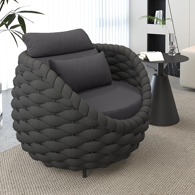 TWT 6 Pieces Patio Sofas All-Weather Rope Balcony Furniture - Image 2