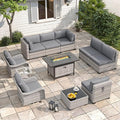 8-Seat Outdoor Wicker Patio Furniture Set by MASIONBACKYARDS