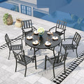 Sophia & William Round Patio Table and Chairs Set, Outdoor Dining Set by SophiaWilliam