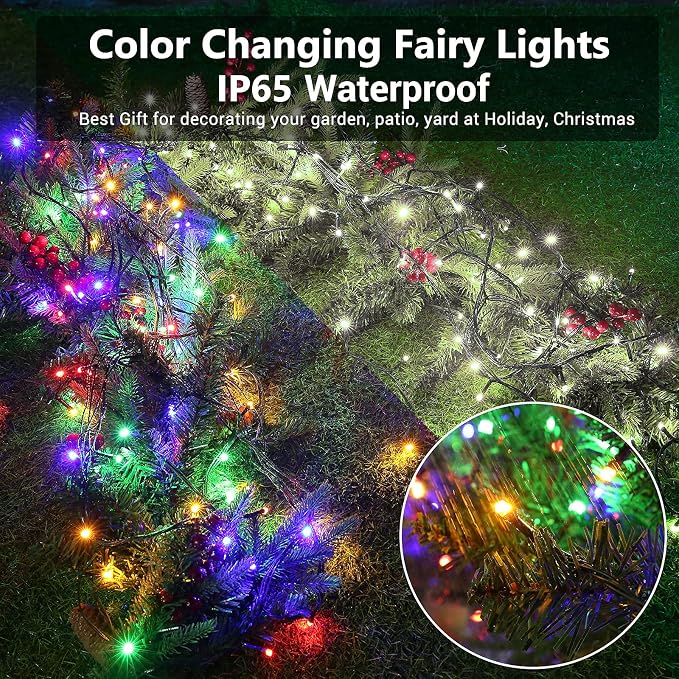 Joomer Color Changing Christmas Lights, 2 Pack Total 144FT 400 LED 12 Modes - Image 4
