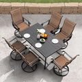 NUU GARDEN Patio Dining Set 7 Pieces Outdoor Dining Set by NUUGARDENCORPORATION