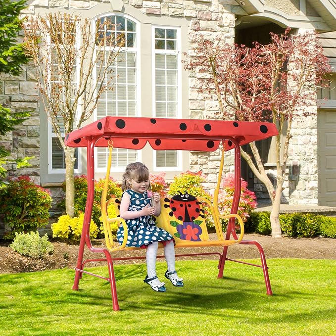 Outsunny Porch Swing for Kids - Image 2