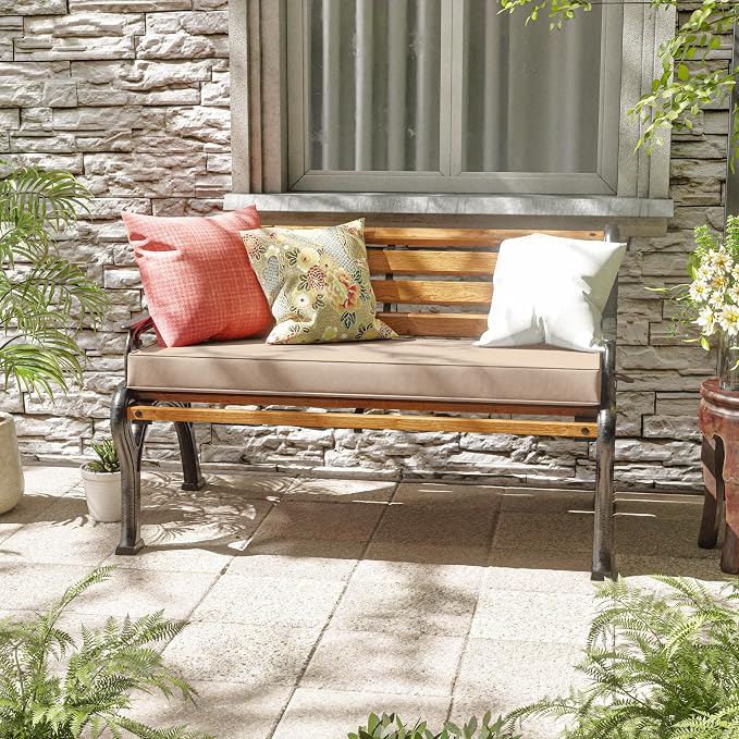 Premium Outdoor Bench Cushions for Patio Furniture 3.5inches Memory Foam Bench - Image 2