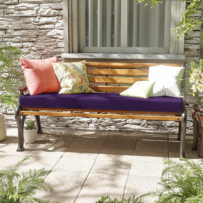 Premium Outdoor Bench Cushions for Patio Furniture 3.5inches Memory Foam Bench - Image 2