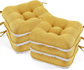 BETU Chair Cushions for Dining Chairs Set of 6, 3.5" Thick Kitchen Table Chair by BETU