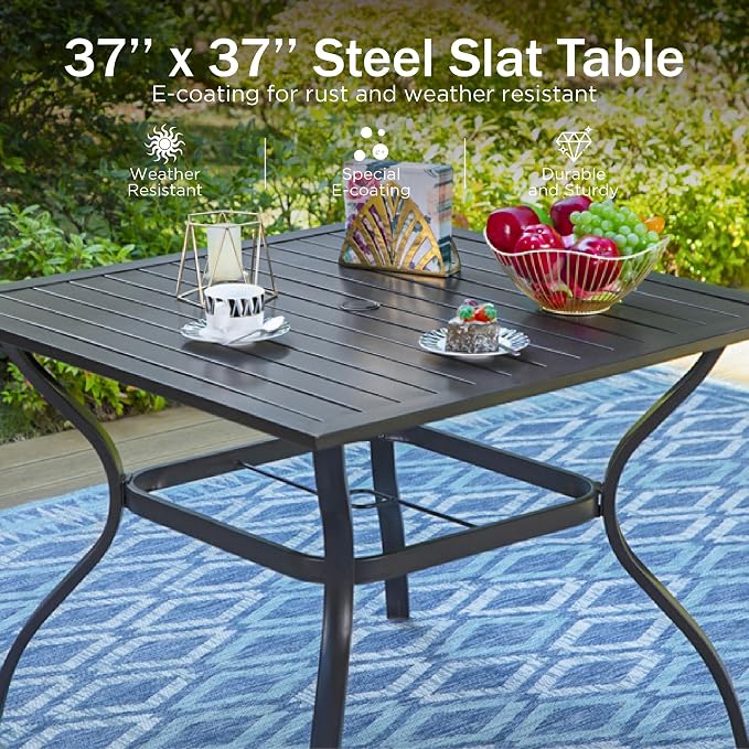 PHI VILLA 5 Pieces Outdoor Dining Set - Image 4