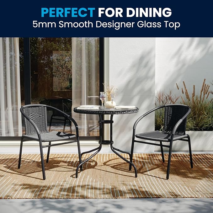 Flash Furniture 3-Piece Patio Dining Set - Image 7