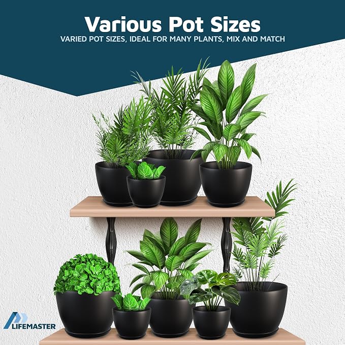 Lifemaster Plant Pots with Multi Drainage Holes - Image 4