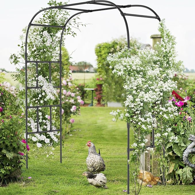 SUNYRISY Garden Arch Trellis, Metal Core Trellis by SUNYRISY