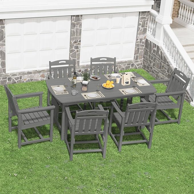 HDPE Outdoor Patio Dining Set - Image 8
