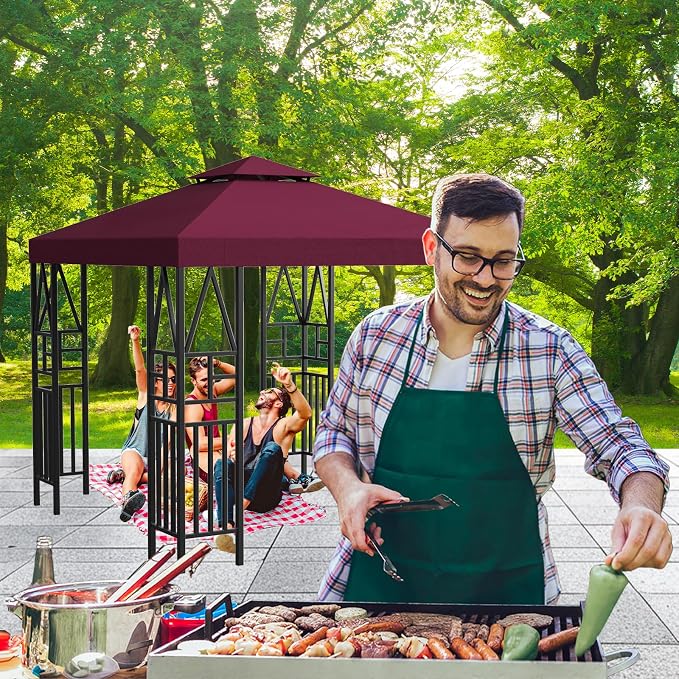 Gazebo Canopy Replacement 10x10ft Outdoor Shelter - Image 6